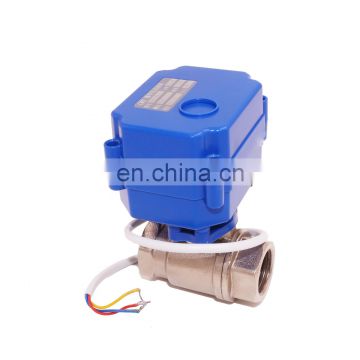 2 way stepper electric ball valve auto shuf-off valve AC220v AC230v DC12v DC24v for water leak detector with wireless sensor