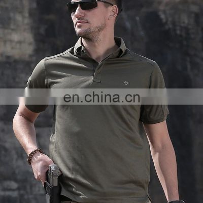 Men Outdoor Short Sleeve Quick Dry Polo Tactical T Shirts