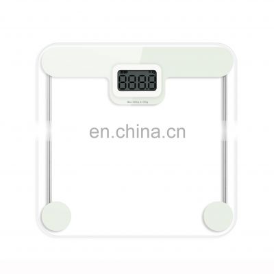 Hot Selling Glass Scale Bathroom  180kg Capacity Bathroom Weighing Scales  Battery Free Body Scales with Height