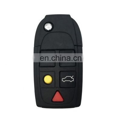 5 Buttons Flip Folding Remote Control Car Smart Key Shell Case Cover Blank Fob For Volvo XC70 XC90 V50 V70 S60