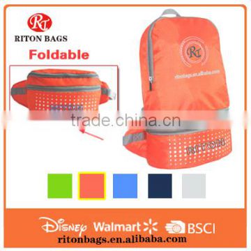 The newest convenient colorful foldable backpack