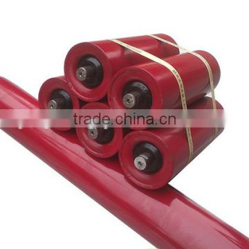 China factory sell red steel conveyor belt idler roller