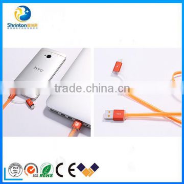2015 REMAX Hot Sale Charging USB Data Cable 2 in 1 Metal Cable
