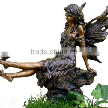 Large Fairy and Butterfly Garden Statue