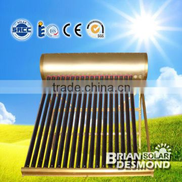 Best Quality Evacuated Tube Unpressurized Galvanized Steel Solar Water Heater