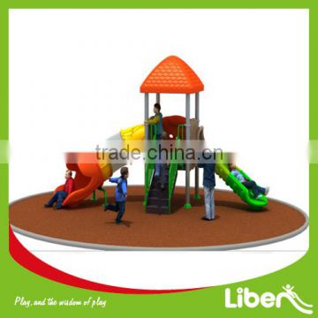 Newest Kids Jungle Gym Sports Outdoor Amusement Park Playground Equipment with Multiple Plastic Slides LE.CY.017
