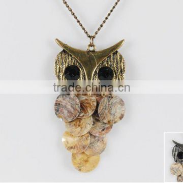 Pendant long chain necklace hot seller owl necklace