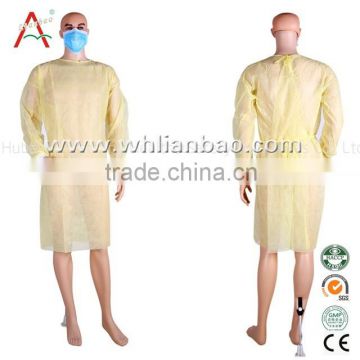 Hospital and Surgeon Single Use Waterproof Disposable Isolation Gown