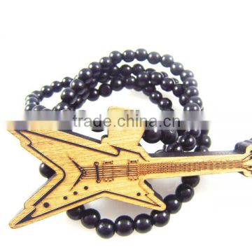 2015 custom wooden chain beads necklace