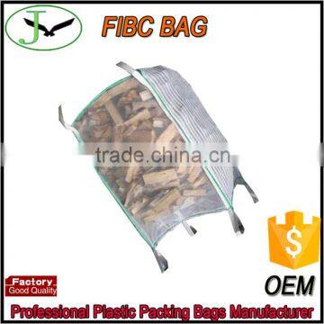 low cost 1200kg breathalbe pp woven FIBC firewood mesh bag