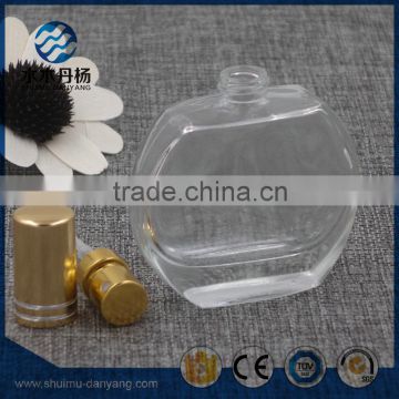 Unique 30ml flat empty glass sprayer bottle for perfume