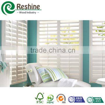 Primed wooden window shutter panel