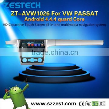 For VW passat Wholesale alibaba android 4.4.4 car fm radios audio stereo gps Mp3/ 4 player support DVR BT 3G OBD SWC