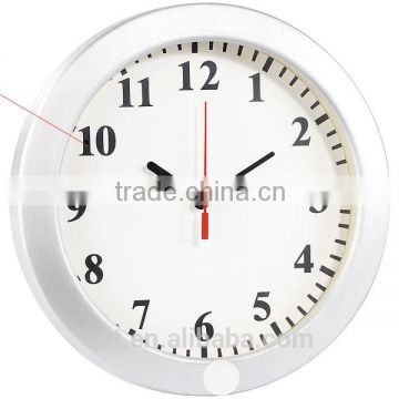 T30 720P hidden alarm clock secuirty camera motion detection Multi-function Wall Clock Wireless IP Camera with battery