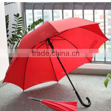 27"*8K Red color straight umbrella