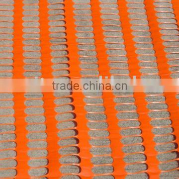 high visibility orange safety fence for construction sites