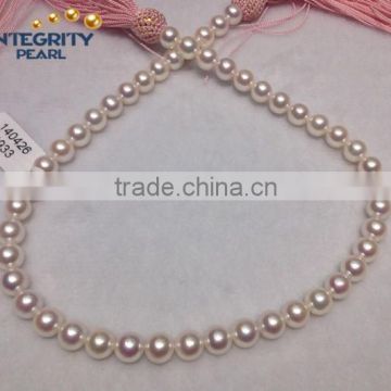 9 - 10 mm AAAA perfect round Akoya beautiful decoration natural pearl strand