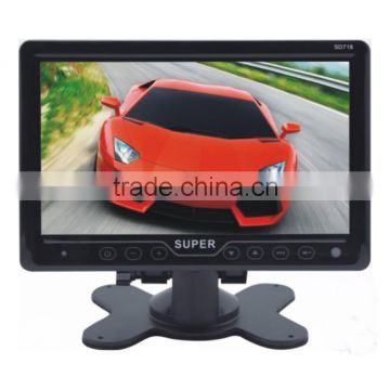 7inch Super Slim Car TV Monitor with USB, SD Card