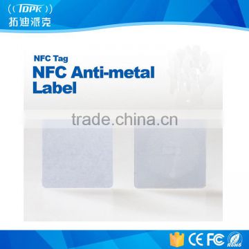 13.56MHz NFC Anti-Metal Paper Label Ntag213