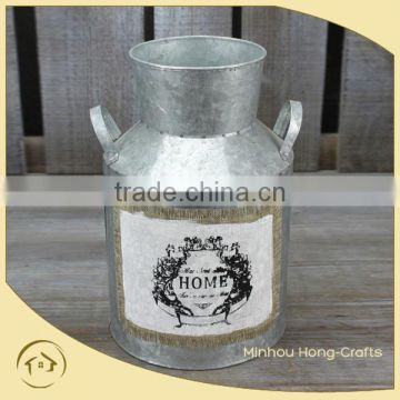 2015 Shabby chic small metal watering pot, metal jug fabric for wholesale
