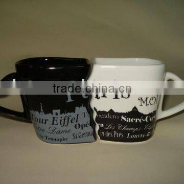 special design ceramic couple cup