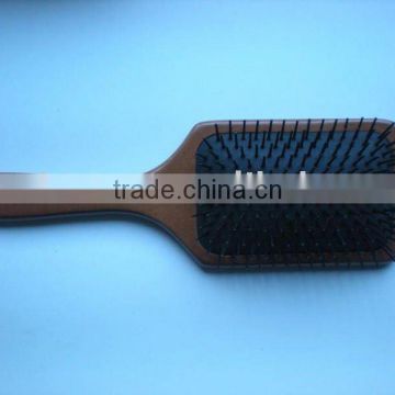 Wooden hair brush