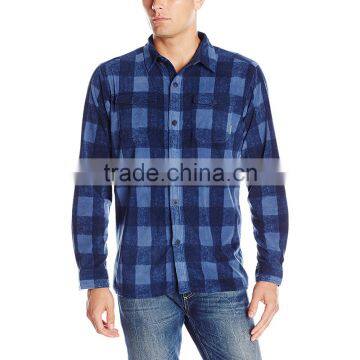 2016 Winter Latest Wholesale Long Sleeve Flannel Plaid Shirt