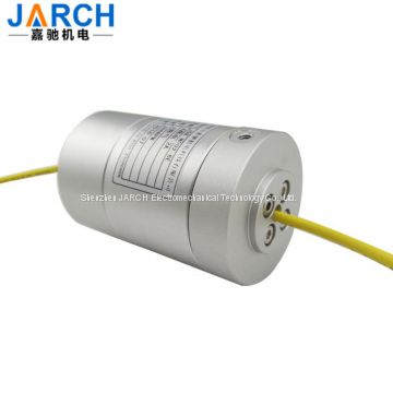 Electrical combined slip ring Pneumatic Rotary Union 2-way gas 6-way signal for rotating equipment