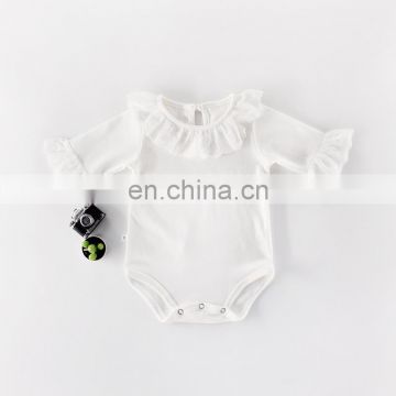 Casual Wear Plain Color Infant Jumpsuit Pure Cotton Newborn Baby Romper