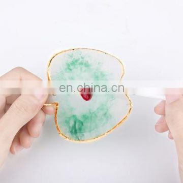 Natural Resin Stone Palette Nail Color Palette Nail Art Display