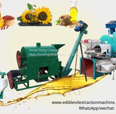 Small scale sunflower oil production line