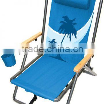 folding chair with pillow