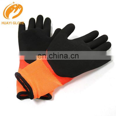 Thermal Knit Cold Weather Assembling Warehouse Freezer Water Resistant Latex Coating Winter Work Gloves
