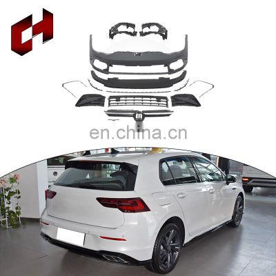 CH New Upgrade Luxury Bumper Exhaust Grille Front Rear Lip Fenders Wide Enlargement Body Kit For Vw Golf 8 2020 To R Line