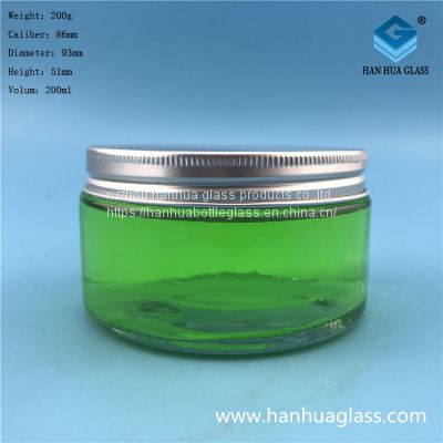 Manufacturer direct selling 200ml round honey glass  bottle