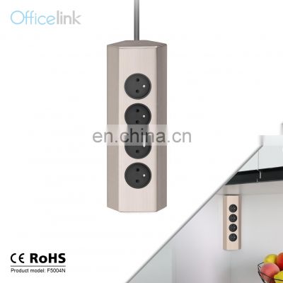 Stainless steel socket with French outlets for Kitchen