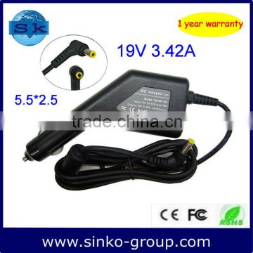car adapter for laptop 19V 3.42A 65W 5.5*2.5mm