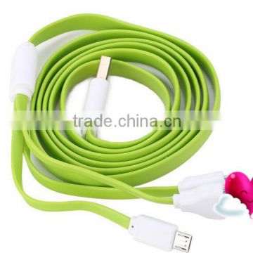 2015 China Flat Coaxial Calbe for Iphone 5/6 Mobile phone 4IN1 Cable and Wire