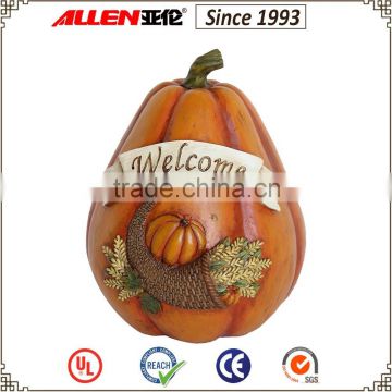 9.8"party celebrations,big resin pumpkins for 2015 Thanksgiving craft