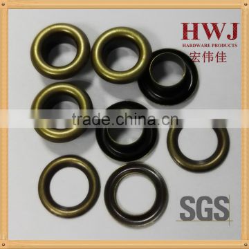 11mm anti-brass color metal eyelet with washer for garment