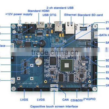 ODM/OEM Freescale Cortex A9 Dual /Quad Core Industrial Mainboard With MIPI,CSI,mini-pcie,lvds,HDMI1080P,Android 4.4