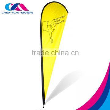 5m double layer print sign teardrop flag for sale