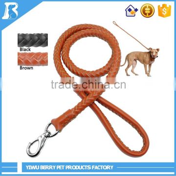Hot-Selling High Quality Low Price Real Leather Braided Rope Dog Leash
