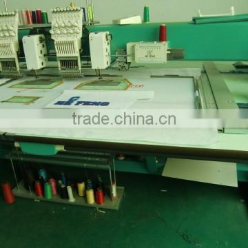 2 Heads Chenille / Chain-stitch Industry Embroidery Machine , Automatic Trimmer