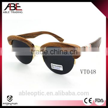 2016 metal combination UV400 lens fashion design high quality bamboo wooden polarized sunglasses made in China                        
                                                                                Supplier's Choice