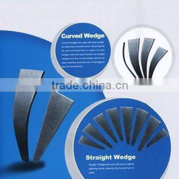 concrete accessory formwork steel wedges/slot wedges/curved wedge/flat wedge