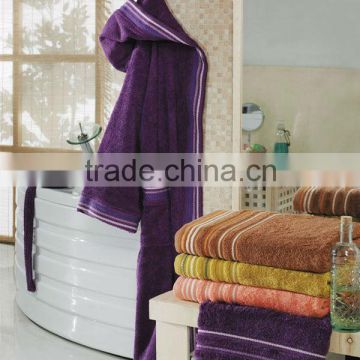 100% cotton solid color bath towel&bathrobe