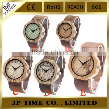 2016 new fashion lady women girl indonesia wooden watch