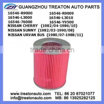 AIR FILTER 16546-R9000 16546-R9009 16546-L3000 16546-76000 16546-l3010 16546-Y9500 FOR NISSAN CHERRY 82-86 SUNNY 82-90 URVAN BUS