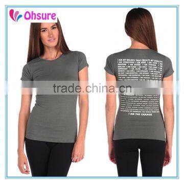 functional short sleeve bamboo t shirt for women